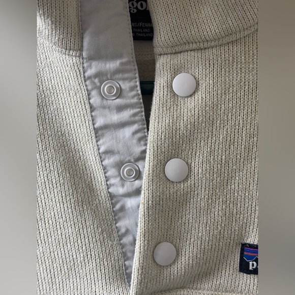 Patagonia Women M Lightweight Better Sweater Marsupial Pullover 26010 Ivory - Picture 4 of 8
